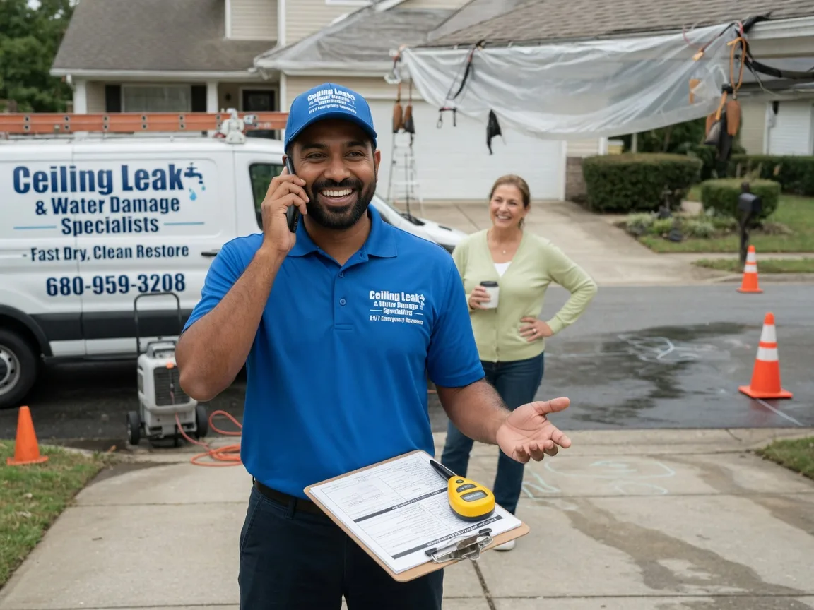 Ceiling Leak Cleanup Covington, OH FAQs